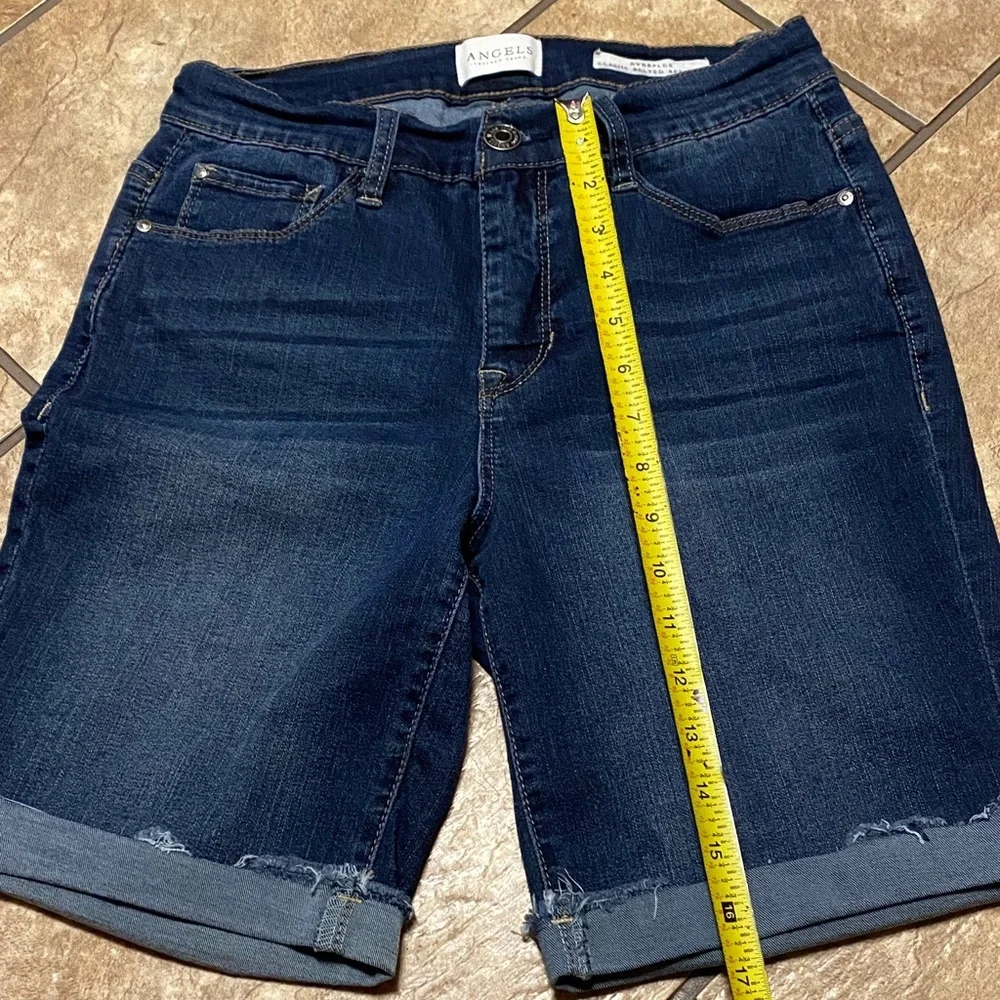 Angel Midnight Blue Denim Size 6 Everflex Bermuda Shorts Spring Summer